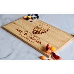 Custom Breaking Bad Bamboo Cutting Board Let's Cook Engraved