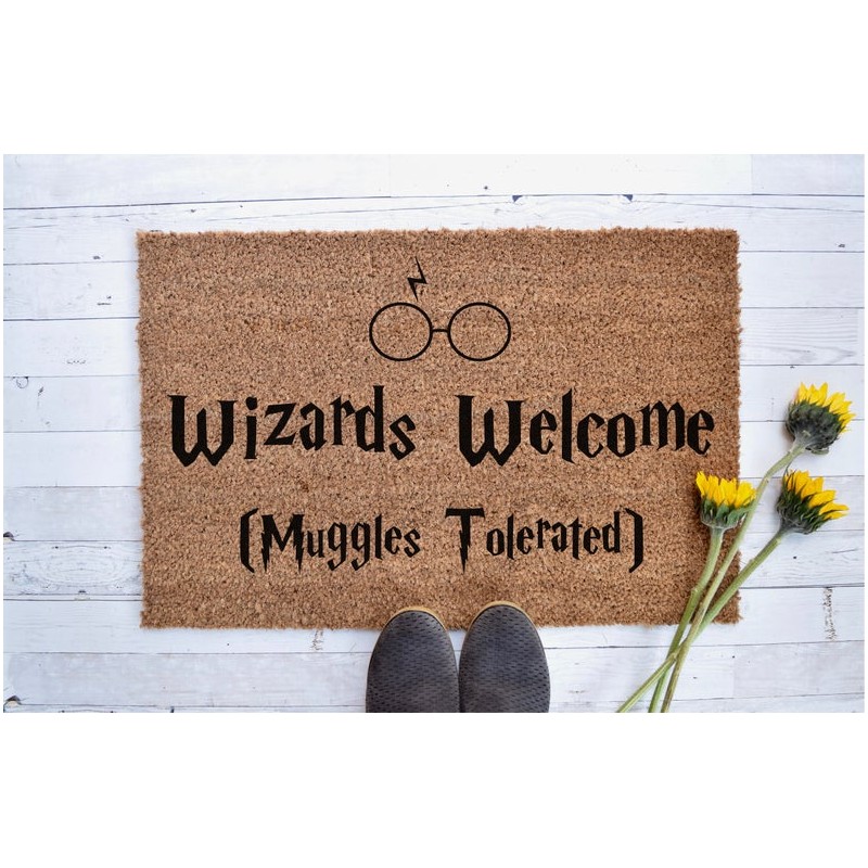  Harry Potter Felpudo Hogwarts : WELCOME TO HOGWARTS DOOR MAT:  Patio, Césped y Jardín