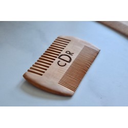 Double Sided Wooden Beard Comb