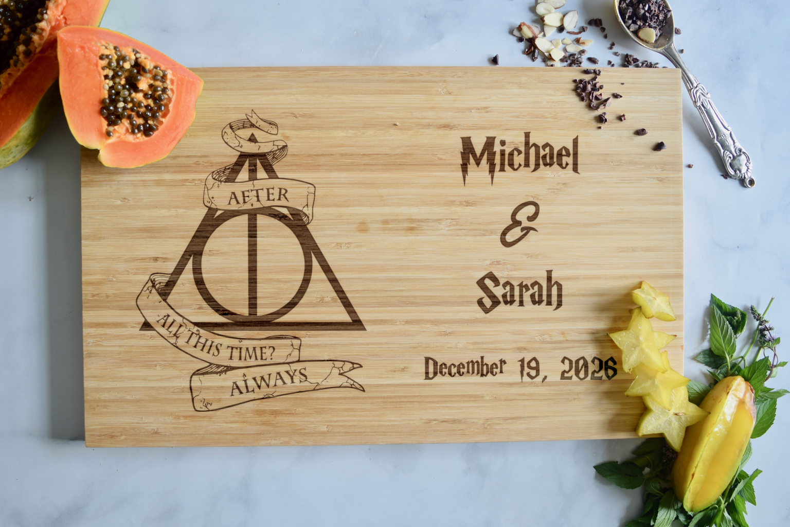 Always – After All This Time – Personalized Cutting Board