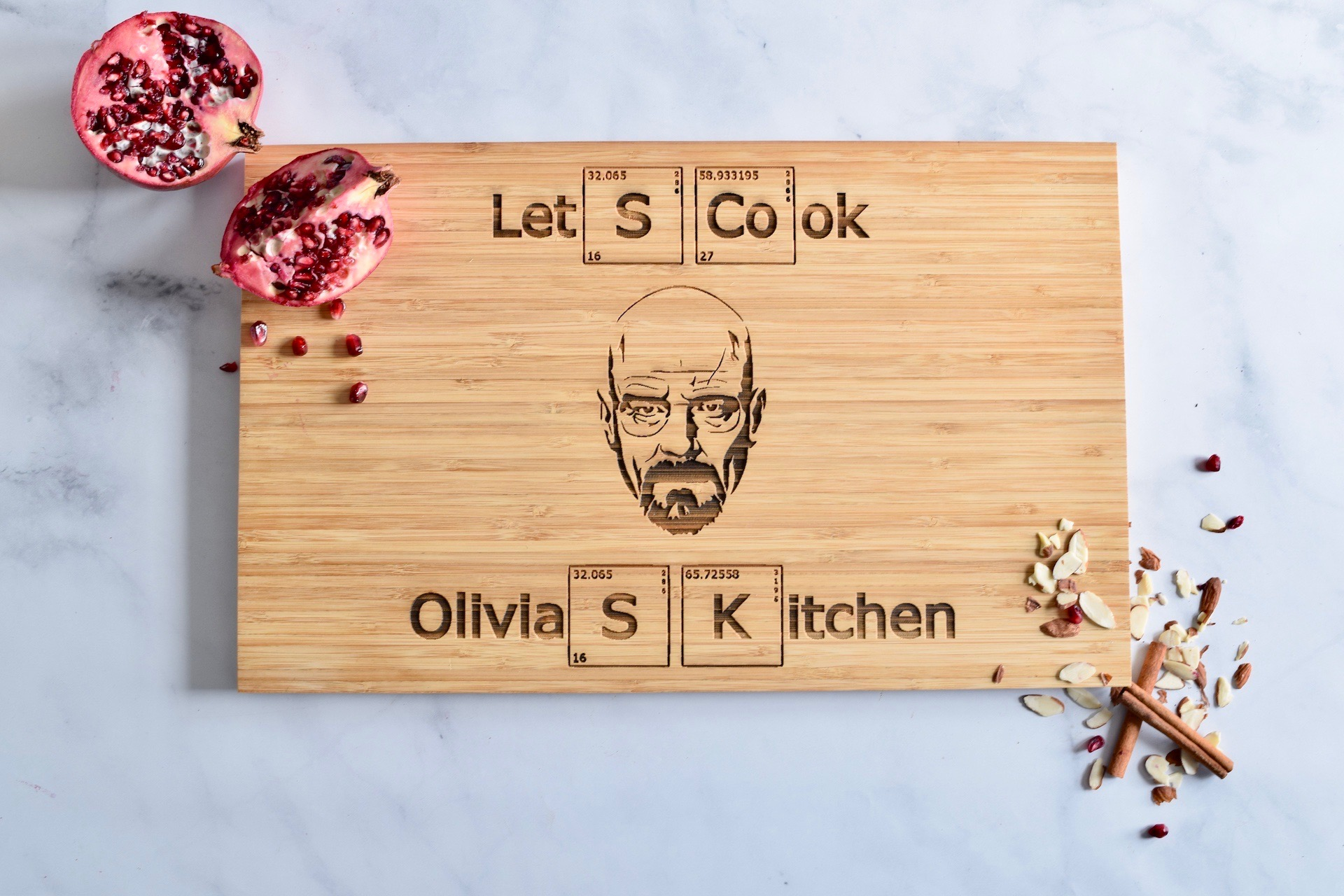 Let’s Cook - Personalized Cutting Board