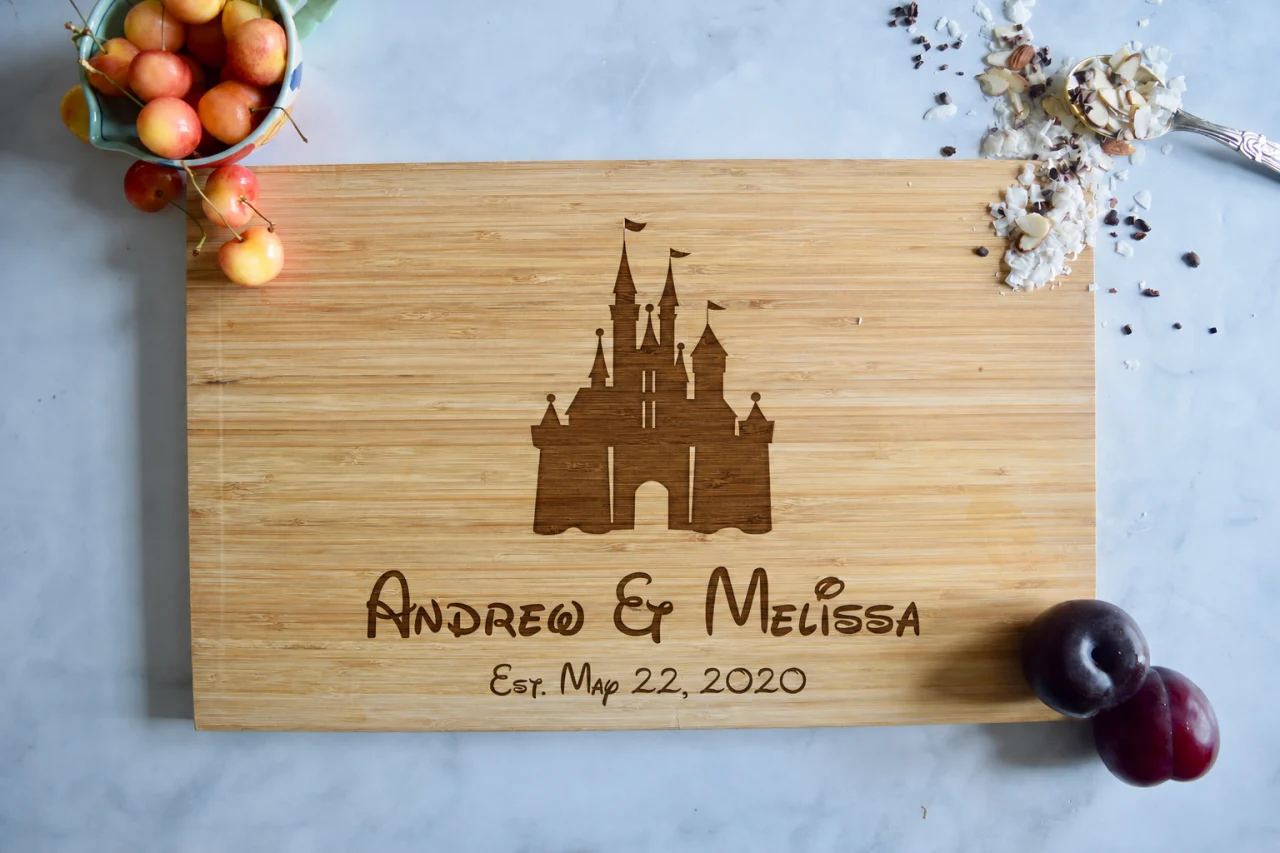 Disney Castle - Personalized Cutting Board