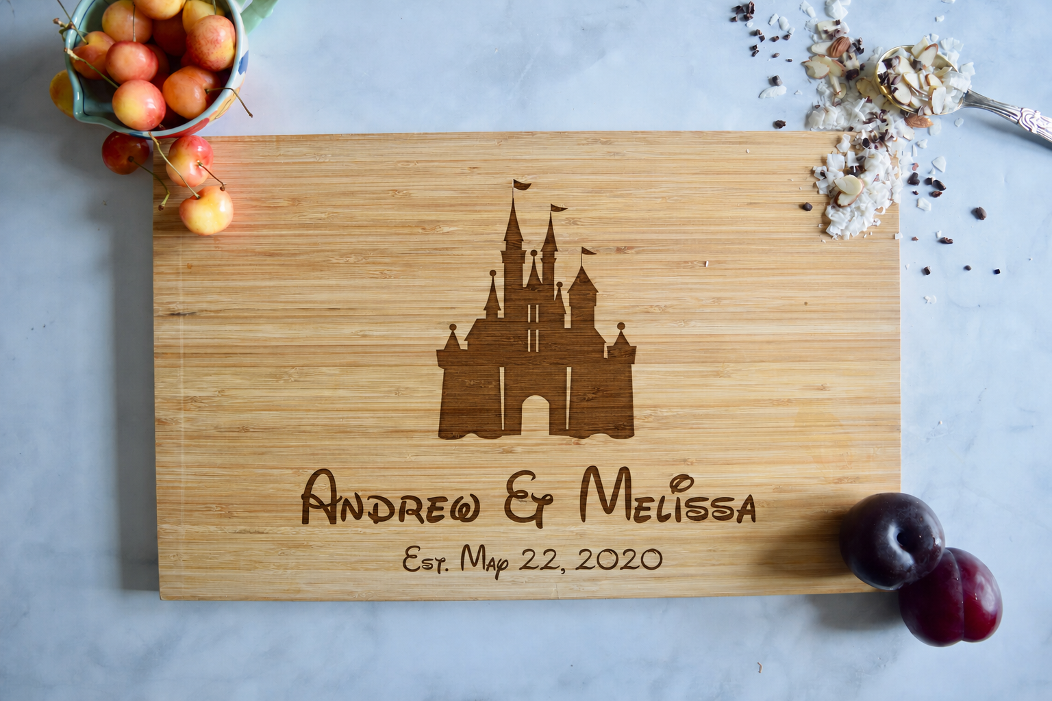 Disney Castle - Personalized Cutting Board
