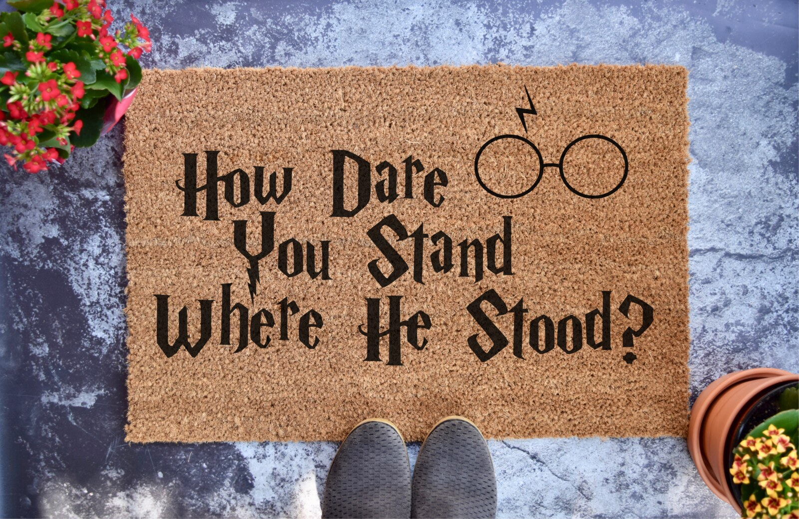 How Dare You Stand Where He Stood? Doormat