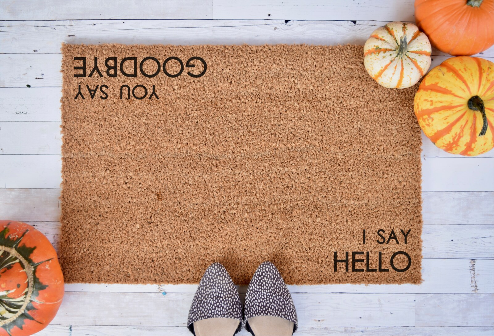 I Say Hello, You Say Goodbye Doormat