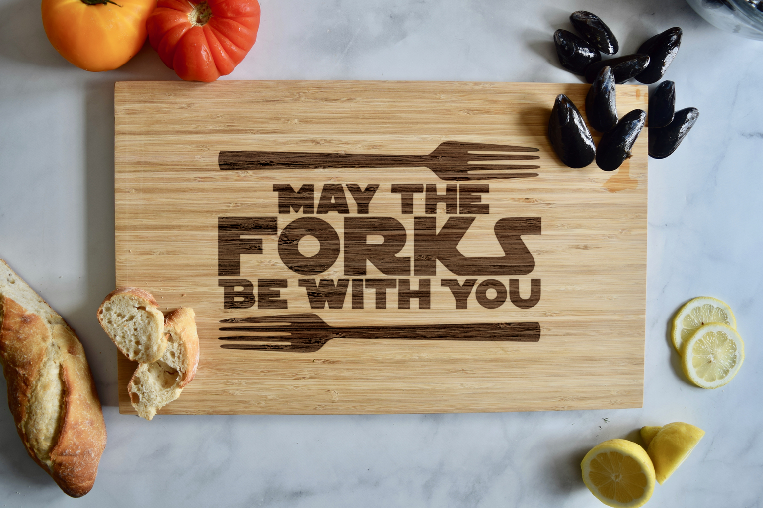 May the Forks Be With You Cutting Board