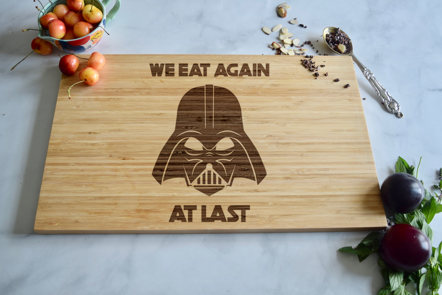 We Eat Again at Last Cutting Board