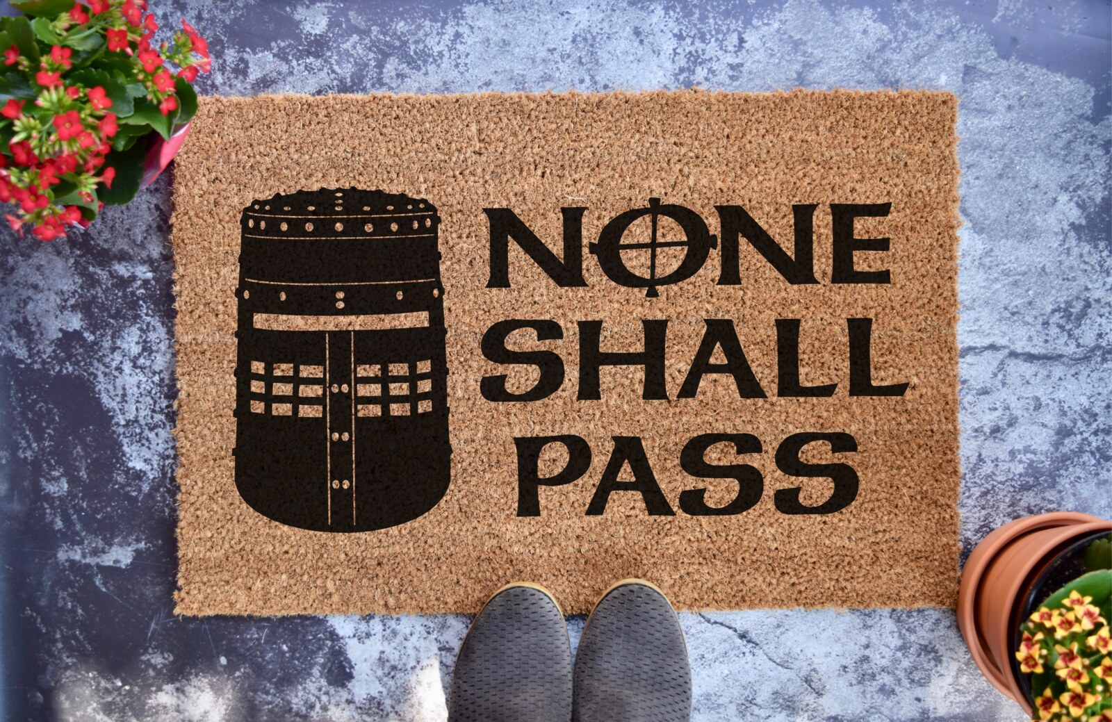 None Shall Pass Doormat