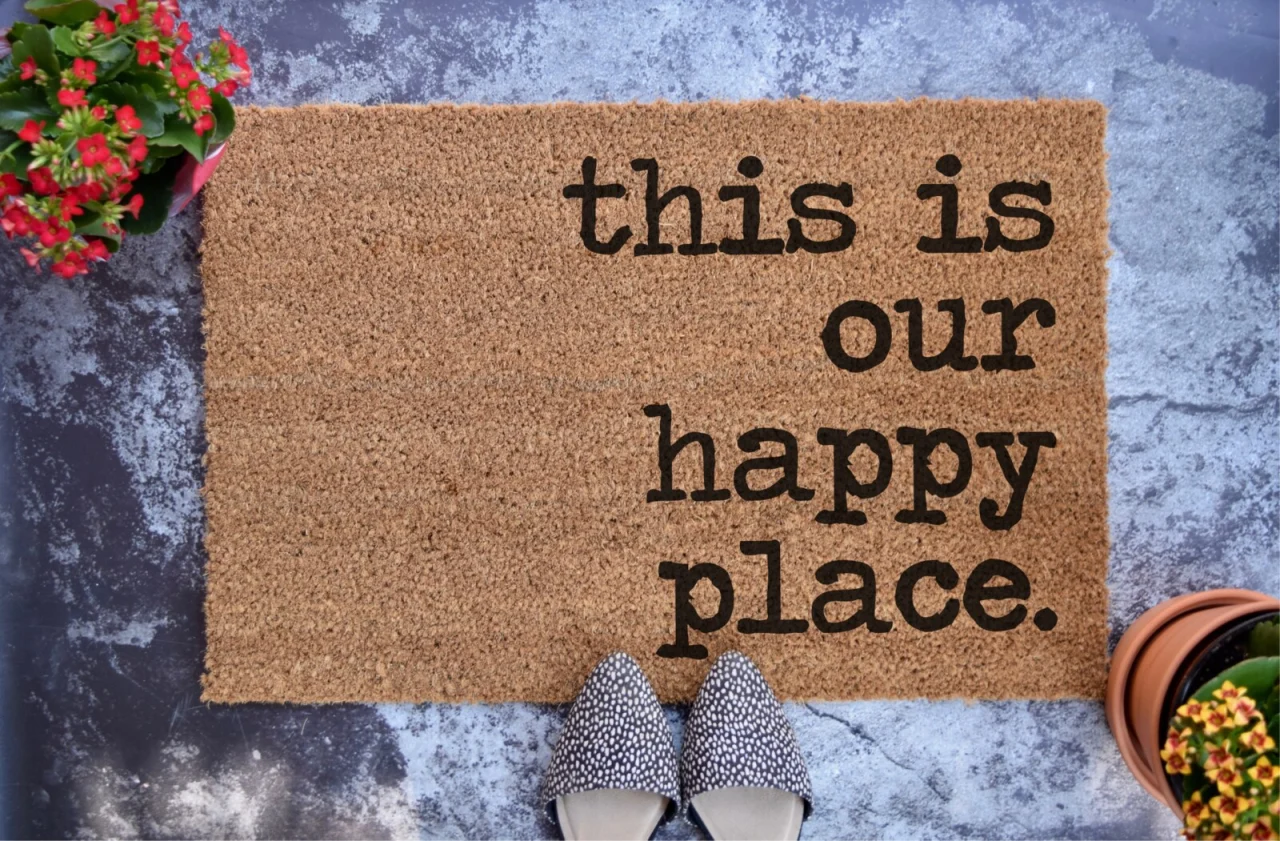 This Is Our Happy Place Doormat