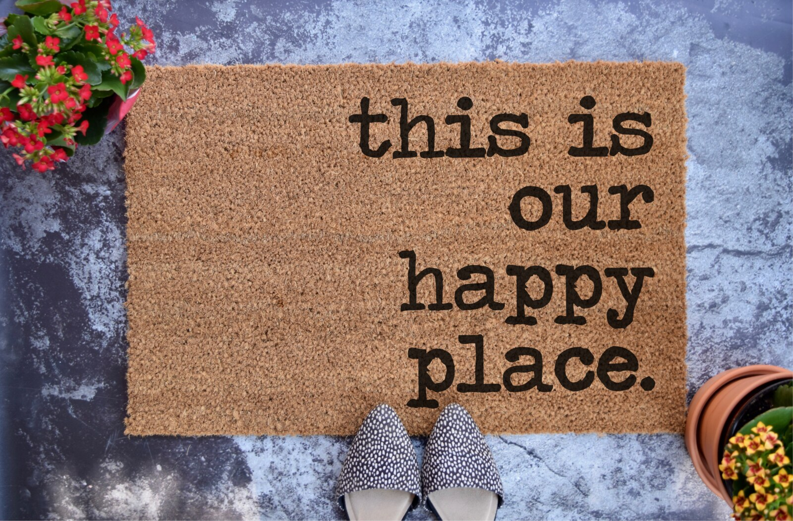 This Is Our Happy Place Doormat