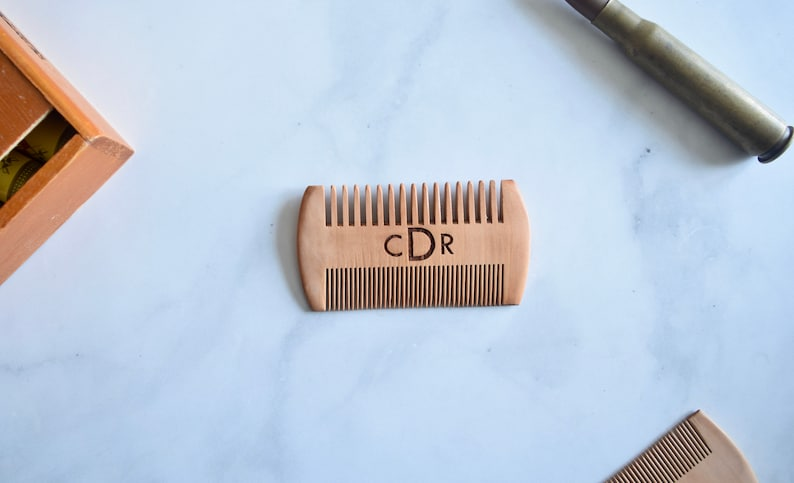 Double-Sided Wooden Beard Comb - Image 5