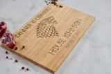Dinner Is Coming – Stark – Personalized Cutting Board - Image 2