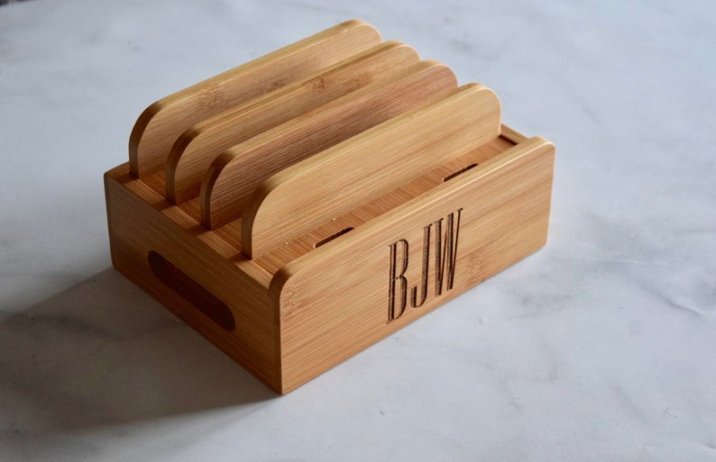 Bamboo Multi Charging Docking Station - Image 2