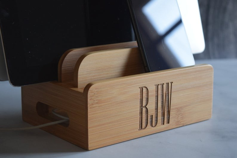 Bamboo Multi Charging Docking Station - Image 3